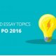 Topics for essay writing in English